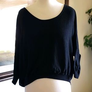 Dolman sleeved cocoon pullover